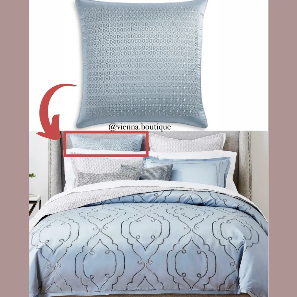 NIB‎ [ 1 Euro European ] Sham for Hudson Park Embroidered Tile